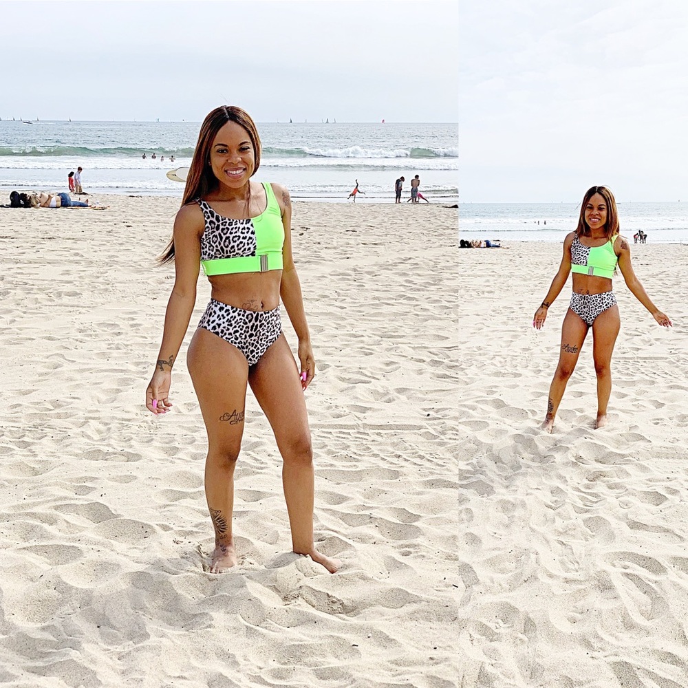 Neon Cheetah Swimsuit